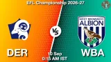 DER vs WBA Dream11 Prediction, Preview & Updates - <small>Thu, 10 Sep 12:15 AM IST</small>