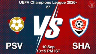PSV vs SHA Matcch Previews