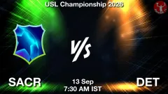 SACR vs DET Match Result