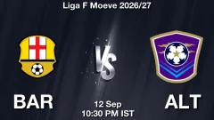 BAR vs ALT Match Result