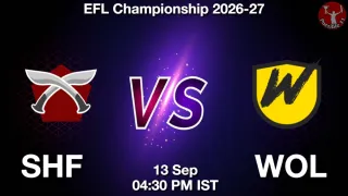 SHF vs WOL - EFL Championship