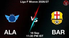 ALA vs BAR Match Result