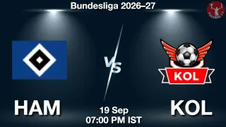 HAM vs KOL - Bundesliga 2026–27