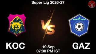 KOC vs GAZ - Super Lig