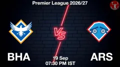 BHA vs ARS Match Result