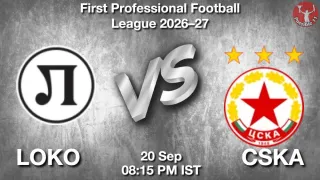 LOKO vs CSKA LOKO vs CSKA - First Professional