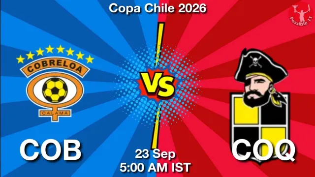 COB vs COQ ड्रीम11 भविष्यवाणी, फैंटेसी फुटबॉल टीम - 23 सितम्बर 2026