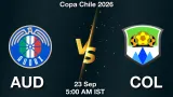 AUD vs COL Dream11 Prediction, Preview & Updates - <small>Wed, 23 Sep 05:00 AM IST</small>