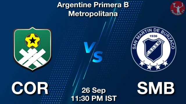 COR vs SMB Match Previews and Football Tips