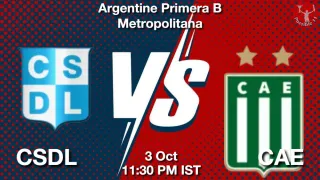 CSDL vs CAE CSDL vs CAE - Argentine Primera