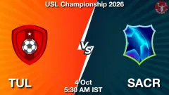 TUL vs SACR Match Result