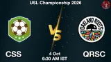 CSS vs QRSC Dream11 Prediction - <small>Sun, 04 Oct 06:30 AM IST</small>