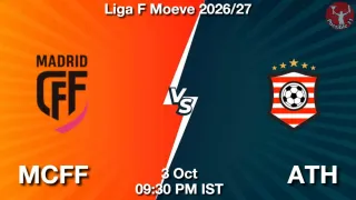 MCFF vs ATH MCFF vs ATH - Liga F