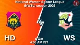 HD vs WS Dream11 Prediction, Preview & Updates - <small>Mon, 05 Oct 04:30 AM IST</small>