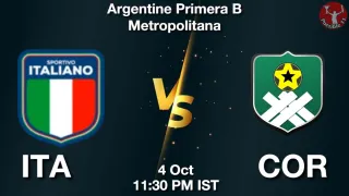 ITA vs COR - Argentine Primera