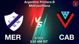 MER vs CAB - Argentine Primera
