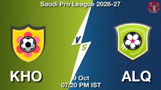 KHO vs ALQ KHO vs ALQ - Saudi Pro