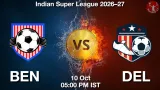 BEN vs DEL Dream11 Prediction, Preview & Updates - <small>Sat, 10 Oct 05:00 PM IST</small>