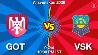 GOT vs VSK - Allsvenskan 2026