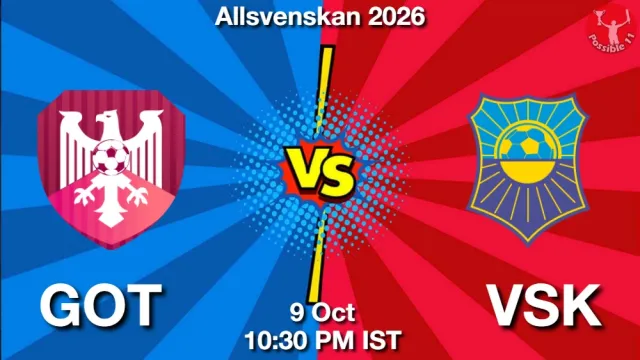 GOT vs VSK Match Previews and Football Tips