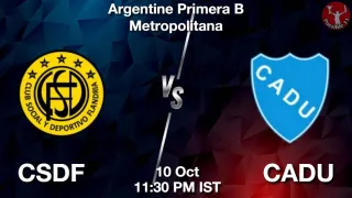 CSDF vs CADU - Argentine Primera
