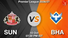 SUN vs BHA Match Result