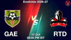 GAE vs RTD Match Result