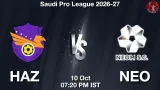 HAZ vs NEO Dream11 Prediction, Preview & Updates - <small>Sat, 10 Oct 07:20 PM IST</small>