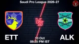 ETT vs ALK Dream11 Prediction, Preview & Updates - <small>Sat, 10 Oct 08:25 PM IST</small>