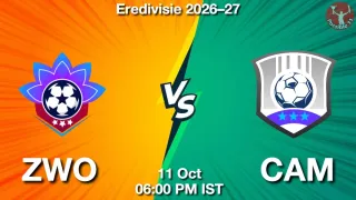 ZWO vs CAM - Eredivisie 2026–27