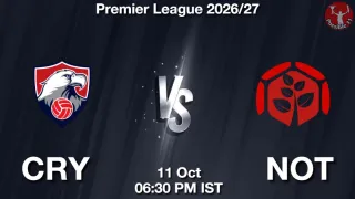 CRY vs NOT - Premier League