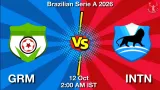 GRM vs INTN Dream11 Prediction - <small>Mon, 12 Oct 02:00 AM IST</small>