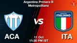 ACA vs ITA Dream11 Prediction, Preview & Updates - <small>Sun, 11 Oct 11:30 PM IST</small>