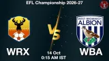 WRX vs WBA Dream11 Prediction, Preview & Updates - <small>Wed, 14 Oct 12:15 AM IST</small>