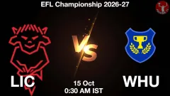 LIC vs WHU Match Result