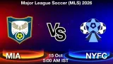 MIA vs NYFC Dream11 Prediction - <small>Thu, 15 Oct 05:00 AM IST</small>