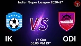 IK vs ODI Dream11 Prediction, Preview & Updates - <small>Sat, 17 Oct 05:00 PM IST</small>