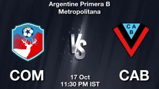 COM vs CAB - Argentine Primera