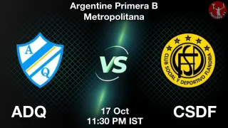 ADQ vs CSDF - Argentine Primera