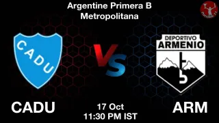 CADU vs ARM - Argentine Primera
