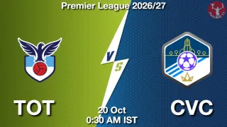 TOT vs CVC TOT vs CVC - Premier League