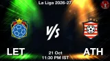 LET vs ATH Dream11 Prediction, Preview & Updates - <small>Wed, 21 Oct 11:30 PM IST</small>