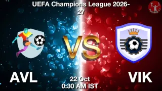 AVL vs VIK AVL vs VIK - UEFA Champions