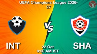 INT vs SHA - UEFA Champions