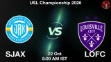 SJAX vs LOFC Dream11 Prediction - <small>Thu, 22 Oct 05:00 AM IST</small>
