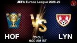 HOF vs LYN Dream11 Prediction, Preview & Updates - <small>Fri, 23 Oct 12:30 AM IST</small>
