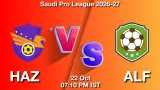 HAZ vs ALF Dream11 Prediction, Preview & Updates - <small>Thu, 22 Oct 07:10 PM IST</small>