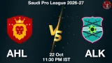 AHL vs ALK Dream11 Prediction, Preview & Updates - <small>Thu, 22 Oct 11:30 PM IST</small>