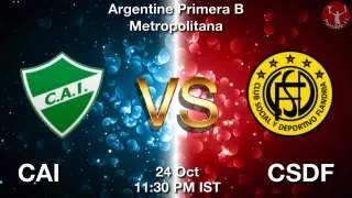 CAI vs CSDF - Argentine Primera