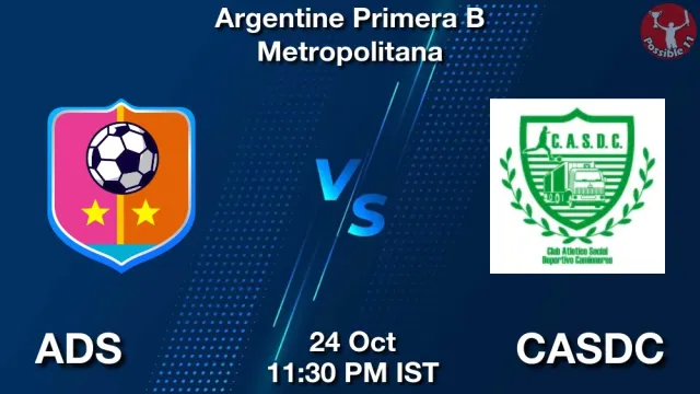 ADS vs CASDC Match Previews and Football Tips